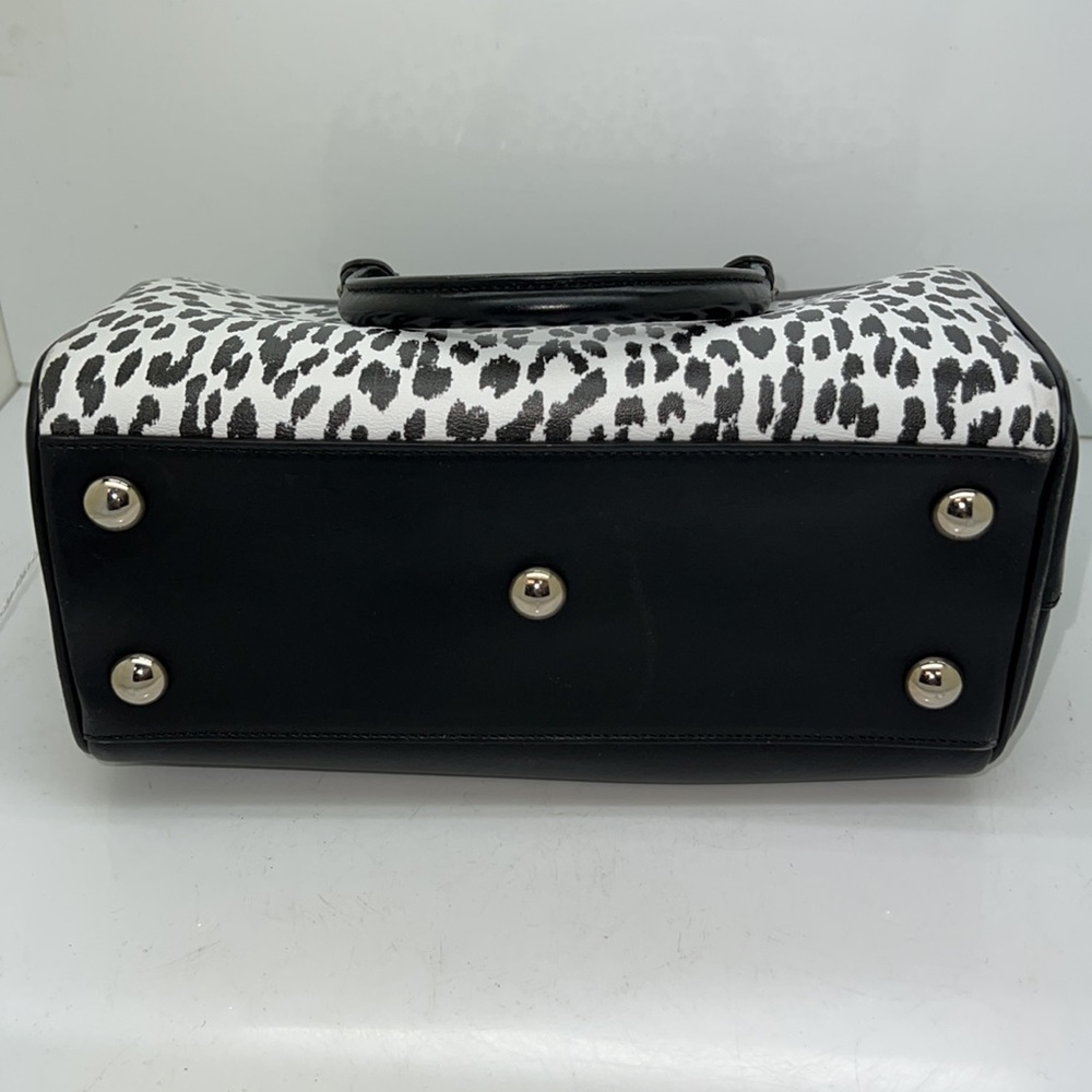 Saint Laurent Baby Duffle Crossbody with animal print Black and White 9”x4”x6” T - Picture 8 of 14